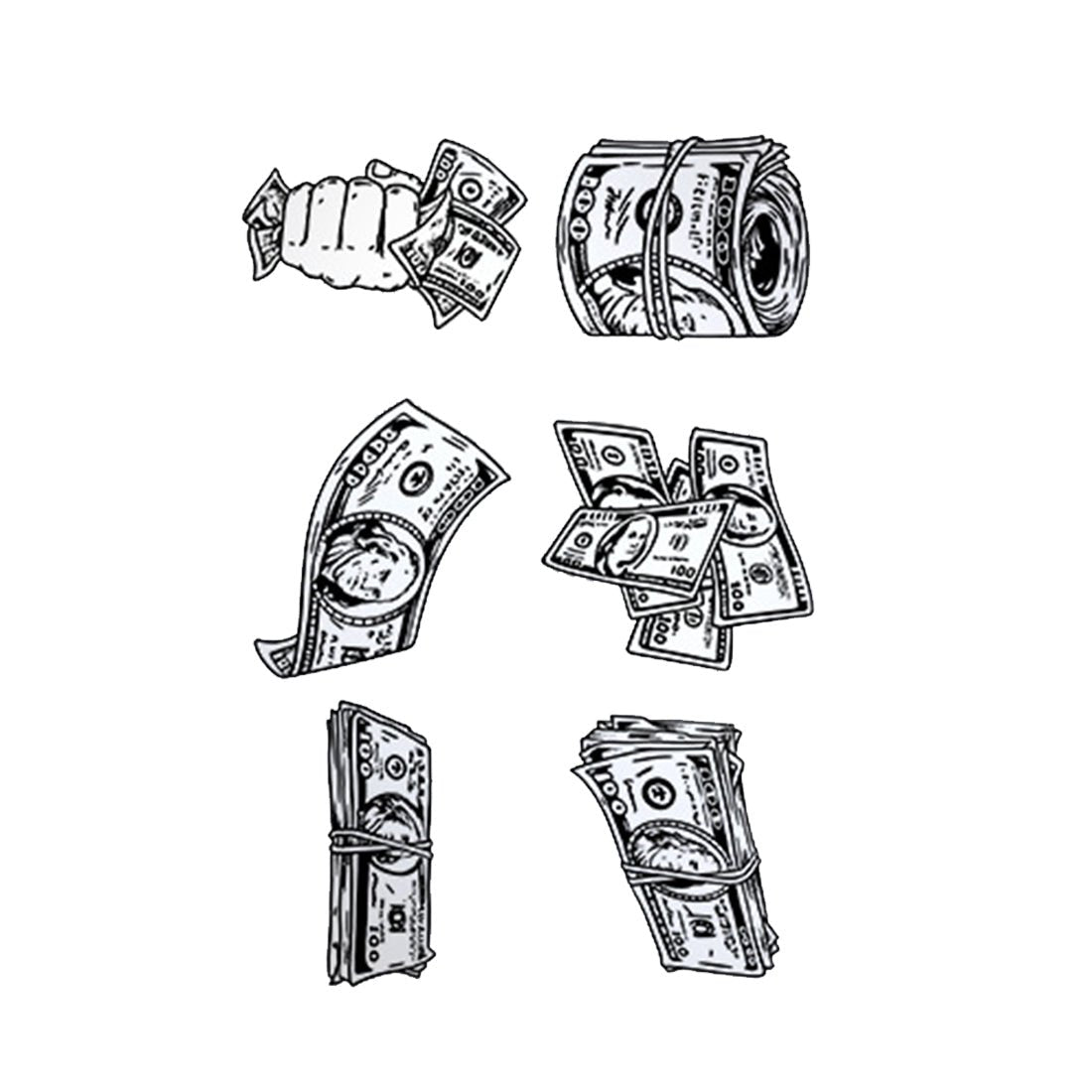 Stack It Up: Money Roll Tattoo Pack - hc-376 / 4.3x7.1in