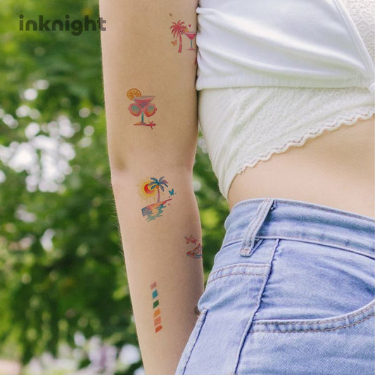 Sunshine Summer Tattoo Sticker