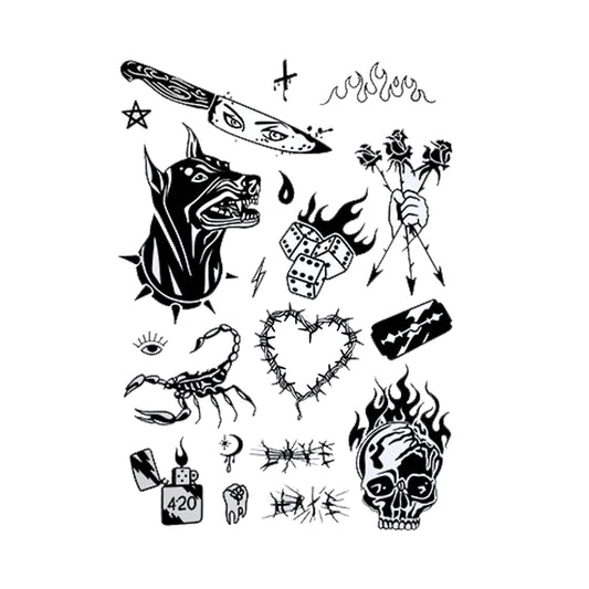 Rebel Tattoo Pack - hc-206 / 4.3x7.1in